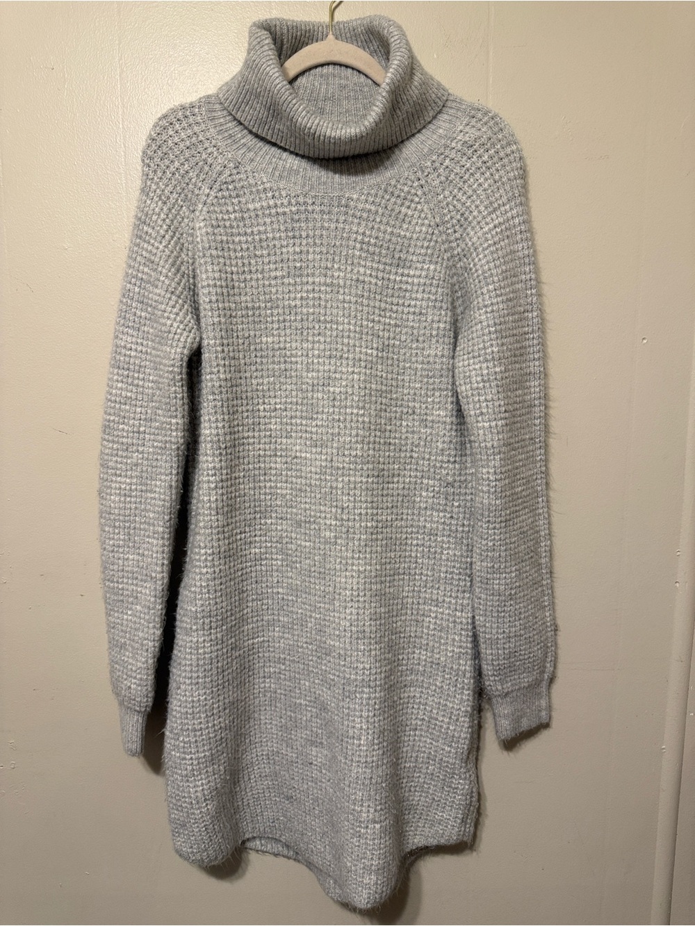 KUHL Cozy Grey Turtleneck Sweater Dress medium size